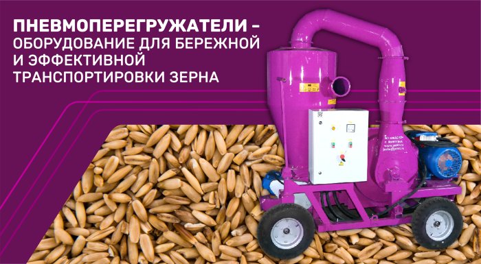 Пневмоперегружатели – оборудование для бережной и эффективной транспортировки зерна