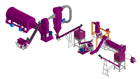 Линия экструдирования шкур КРС, МРС, лошадей, 1,0 т/ч