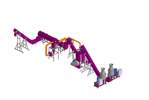 Комплект оборудования для производства мясокостной/рыбной муки, до 0,5 т/ч