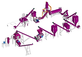Линия экструдирования-гранулирования, 0,5-1 тч