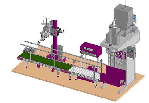 Комплекс фасовки сухого молока КФСМ-2.1